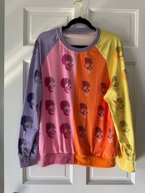 Colorblock Multi Skull Short Set / Queen Of Sparkles